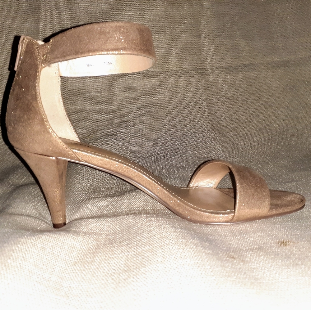 Style&Co Gold Open Toe Heel S iui zero 7.5